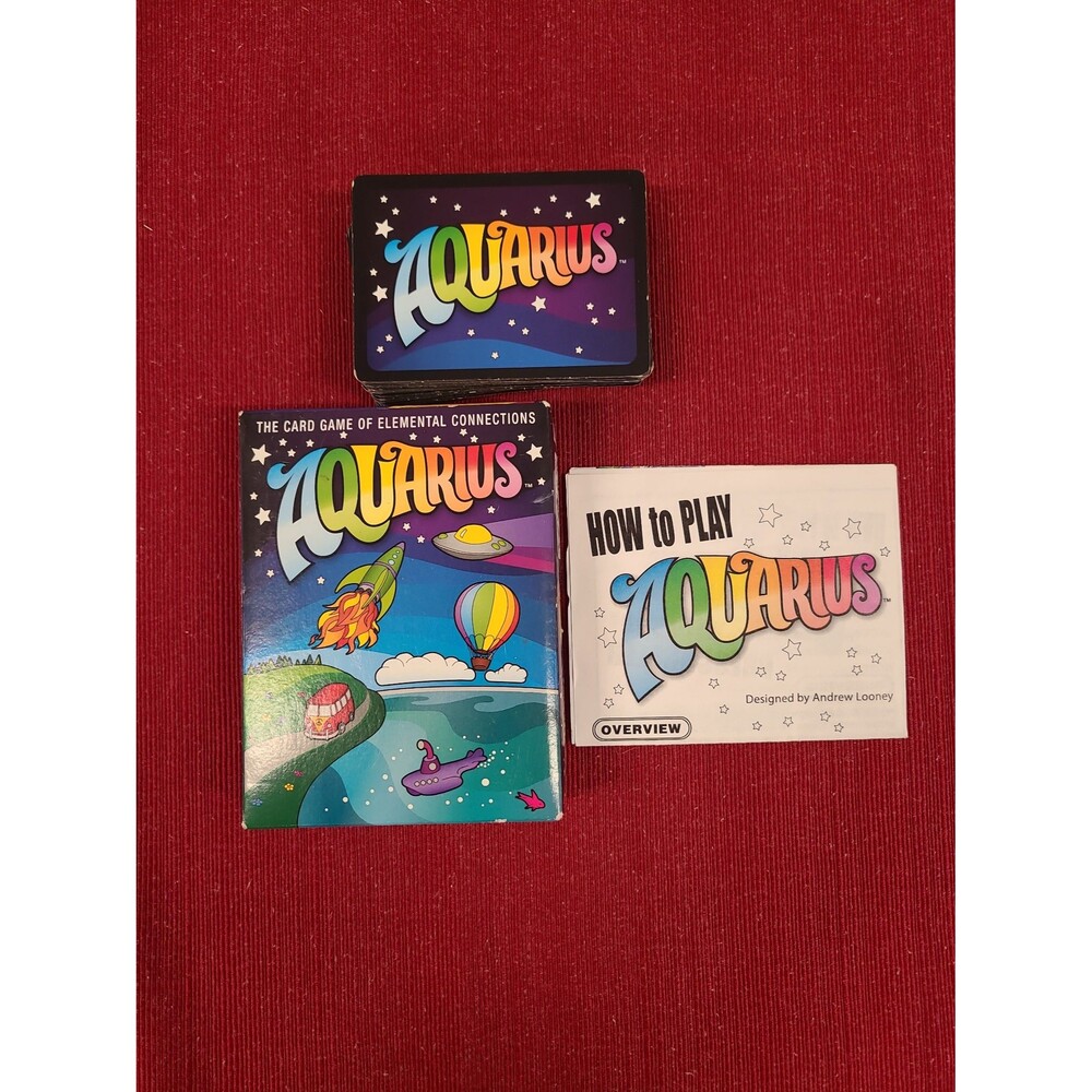 Aquarius v2.0 Card Game Looney Labs Complete